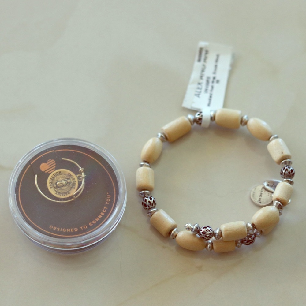 Alex and Ani Vintage Sixty-Six bracelet and charm